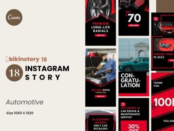 Automotive Instagram Story Template Guide