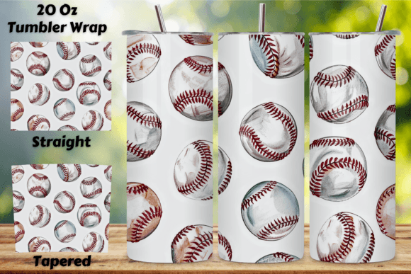 Crafting the Perfect Game Day Drinkware: A Guide to Watercolor Baseball 20oz Skinny Tumbler Designs