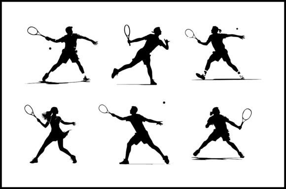 Designing with the Tennis Player Silhouette Black Vector: A Comprehensive Guide for Visual Communication