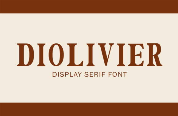 Diolivier: Integrating Display Serif Typography into Professional Design Workflows