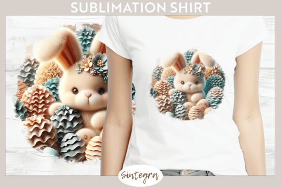 Easter Bunny V11 Background Sublimation: Elevating Your Seasonal Apparel Projects
