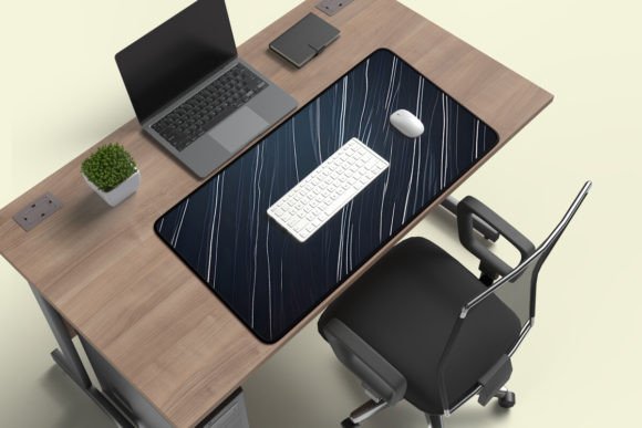 Elevating Product Presentations with the Desk Mat with Edges Branding Mockup