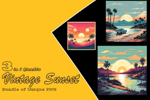 Evaluating the Retro Sunset T-shirt Clipart Bundle for POD Workflows