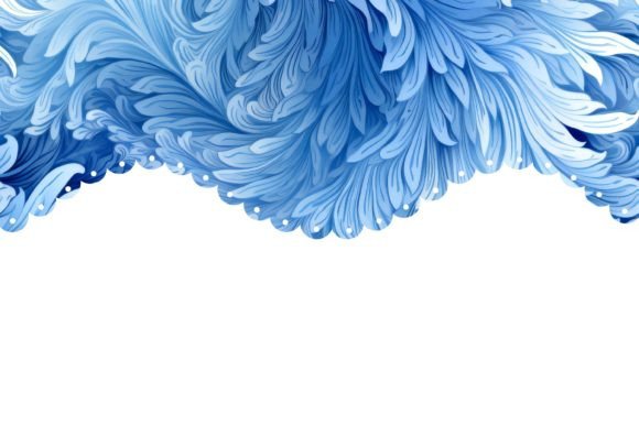 Fancy Border 403: Blue Gradient Design for Creative Projects