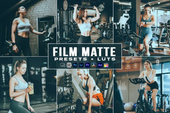 Film Matte Fitness Presets & LUTs for Video