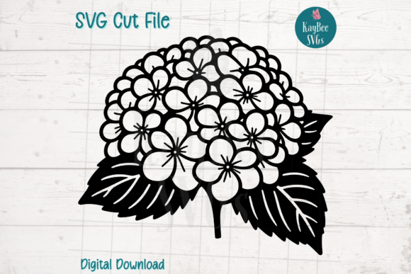 Hydrangea Flower SVG Cut File for Creative Projects