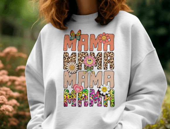 Mama Retro Flower PNG & Mom Sublimation Design Guide