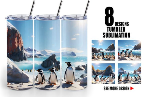 Tumbler Penguins Summer: Elevating Seasonal Drinkware with Sublimation Art