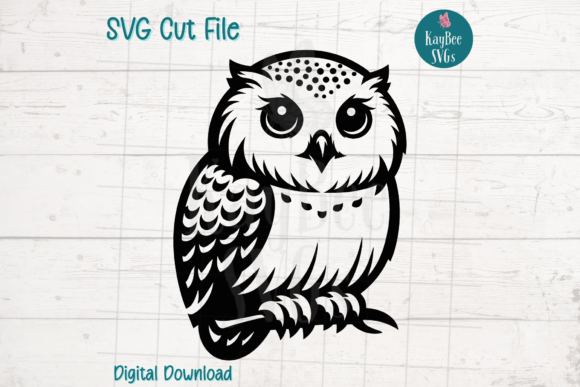 Unleash Your Creativity with the Snowy Owl SVG Cut File from KayBee SVGs