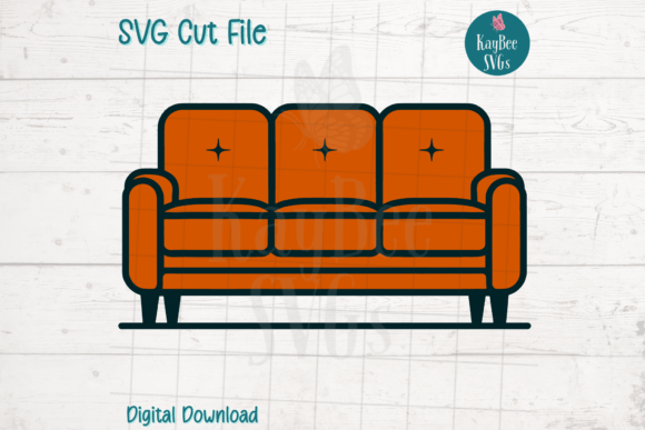 Unleashing Creativity with the Orange Sofa Couch SVG Cut File: A Comprehensive Guide for Modern Crafters