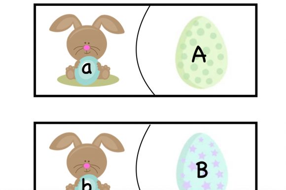 Upper Lower Case Match: Easter Letter Activity